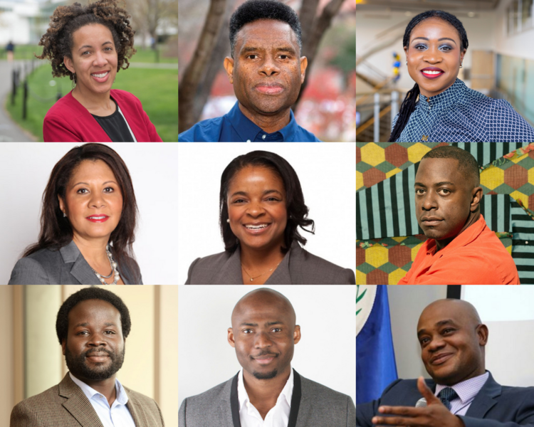 Three by three grid of headshot photos portraying the 2021-22 MLK Scholars